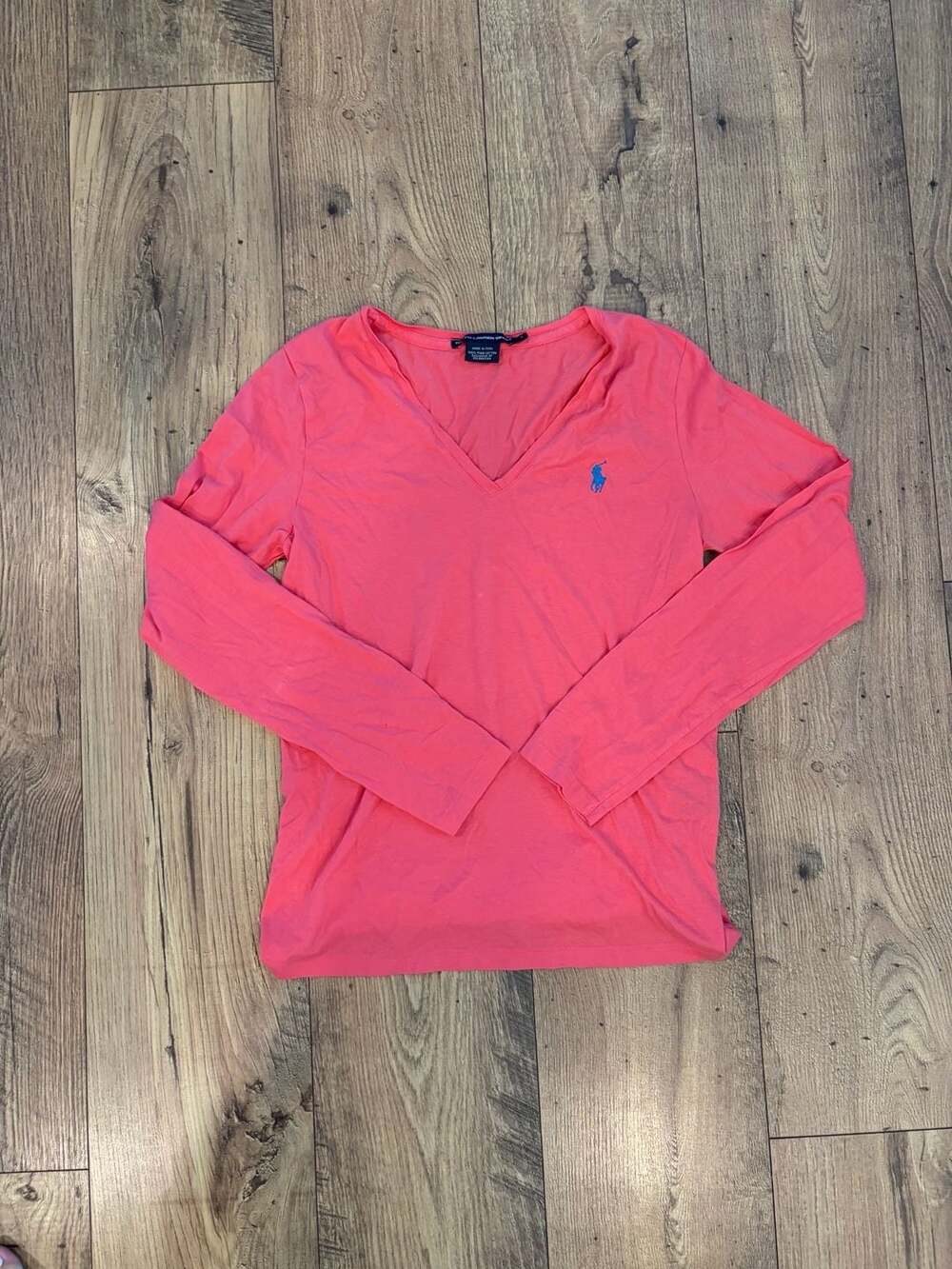 Ralph Lauren Sport Long Sleeve V-Neck Pima Cotton T-Shirt